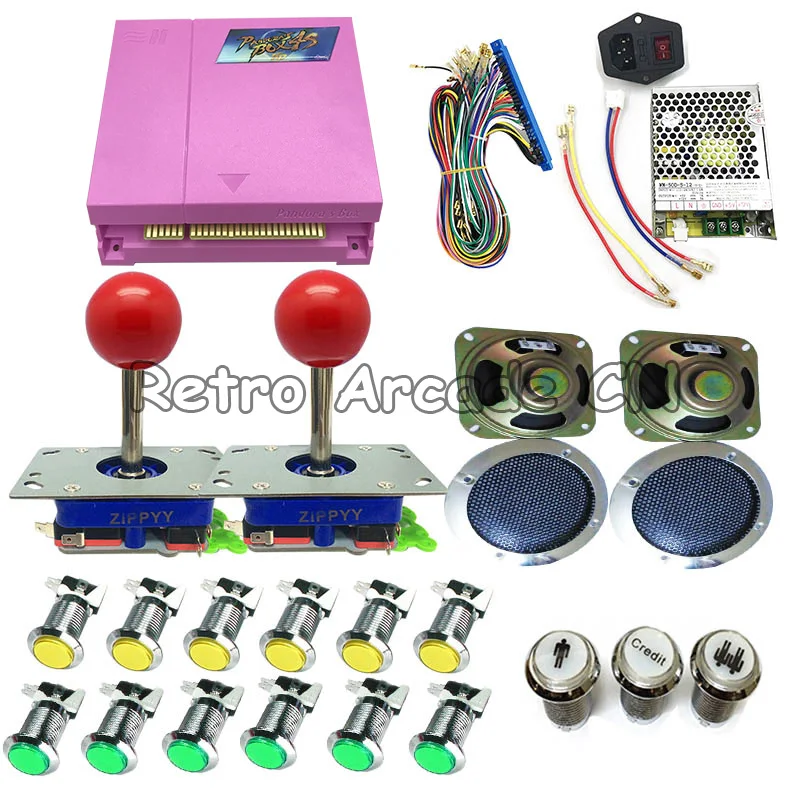 Pandora Box 4S 815 в 1 DIY аркадный комплект с блоком питания Jamma Board жгут джойстик