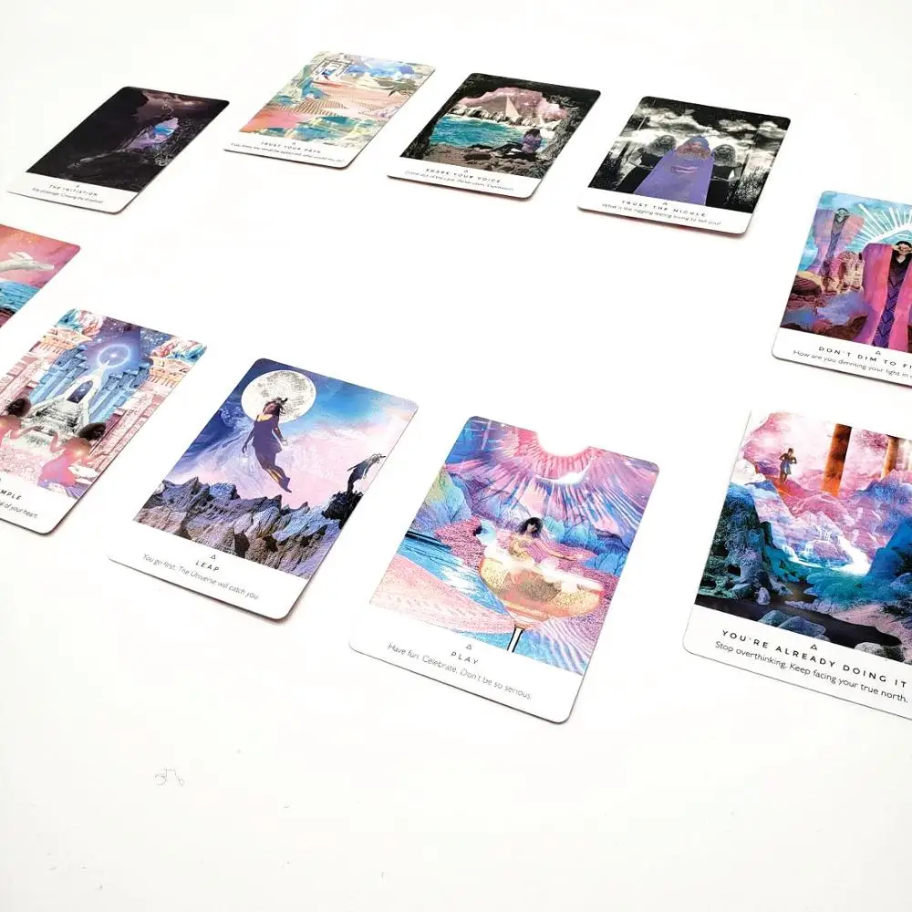 44 Pcs Oracle Tarot Cards Sheets Work Your Light Oracle Card Board Deck Games Palying Cards Game Entertainment 44 Pcs Oracle Tarot Cards Sheets Work Your Light Oracle Card Board Deck Games Palying Cards Game Entertainment