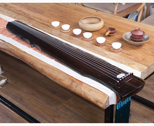 Китайский guqin fu xi Тип Lyre китайский 7 струн древний Zither китайские Музыкальные инструменты zither сушеные Твердые AAA ель Guqin - Цвет: dark brown lyre