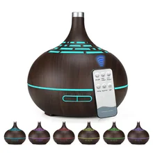 KBAYBO 400 мл Электрический увлажнитель воздуха с 7 видов цветов светодиодный ночной Светильник Эфирное масло Арома-распылитель в ароматом леса основание для домашнего офиса