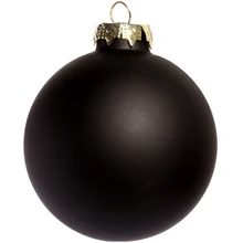 Promocja-5 szt PAK domowa impreza świąteczna ozdoba bożonarodzeniowa 80mm malowane czarne szkło cacko Ball #8211 Matte tanie tanio CN (pochodzenie) 5 sztuk
