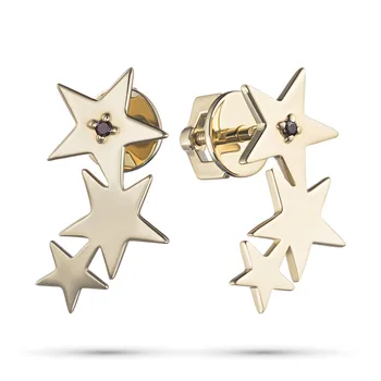

Yellow gold pouches with Garnet
