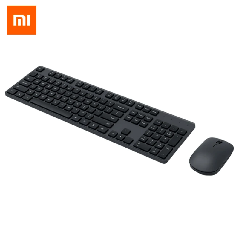 Беспроводная клавиатура и мышь Xiaomi набор офисных принадлежностей 104 клавиши 2 4