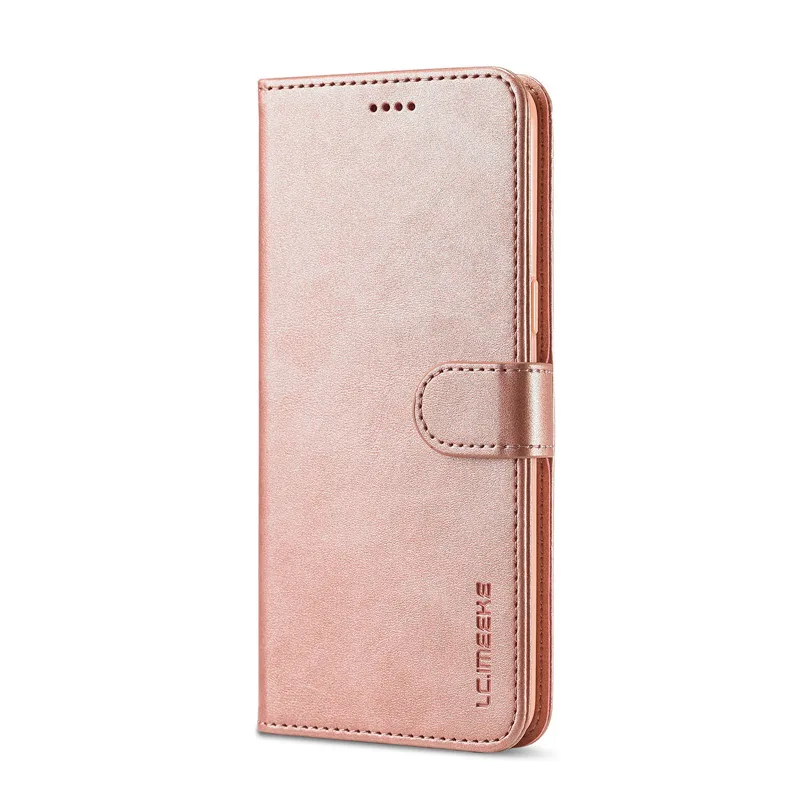 Luxury Leather Wallet Flip Case with Stand and Card Slots