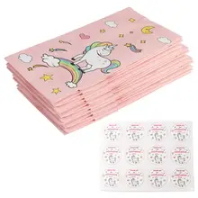 OurWarm 60/120 шт. розовый конфетная сумка для Единорог вечерние Бумага подарочные пакеты детских празднований дня рождения Свадебная конфетная коробка оптовые поставки