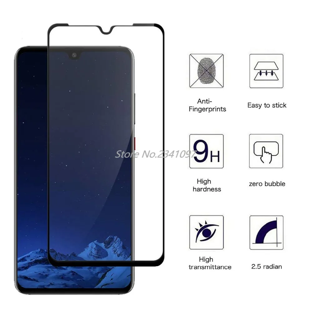 9H весь клей полное покрытие протектор экрана для HuaWei P20 P30 PRO закаленное стекло Lite