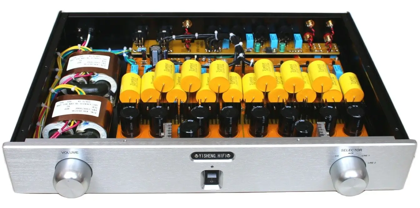 

New Arrive Clone PASS 1.7 Preamplifier Full Balance Preamp Perth HIFI Preamplifier 40W Doblue R Transformer