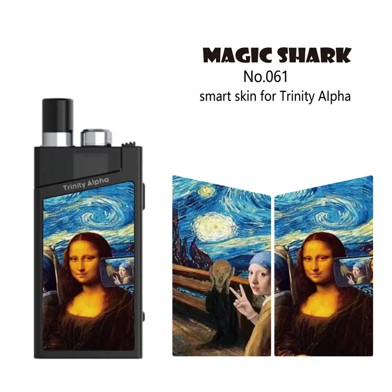 Чехол наклейка Magic Shark Skull Mona Lisa Lost Space Dream Star Sky для Smok Trinity Alpha 061 070|Наклейки