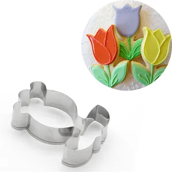 

5pcs Cookie Cutter Sugar Biscuit Mold Plaque Cutter Cookie Frame DIY Stainless Steel Cookie Fondant Mold Baking Tool for Kitchen