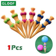 1Pcs Golf Tees, 3inch Plastic Bikini Golf Tees Divot Tools Professional Golf Practice Equipment Sexy Bikini Golf Tee