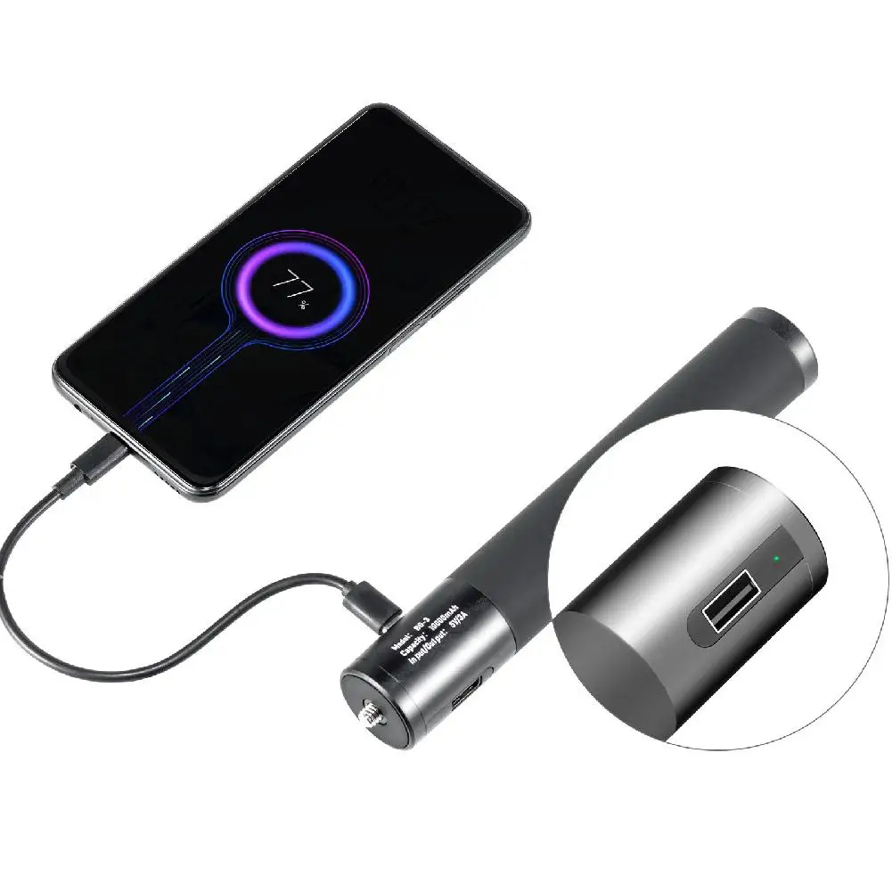 Ulanzi BG-3 10000mAh Battery Power Charger Hand Grip with Mini Tripod 18W PD QC Fast Charge for Smartphone DSLR GoPro 9/8/7/6/5