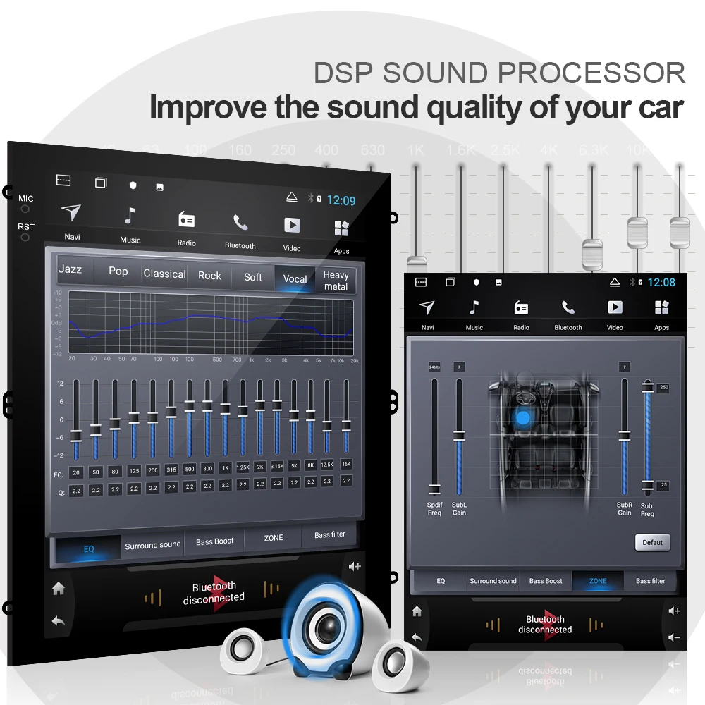 Clearance Isudar H53 Vertical 1 Din Android Auto Radio For Toyota/Corolla 2007-2011 GPS Car Multimedia RAM 4G ROM 64G DSP For Telsa Model 3