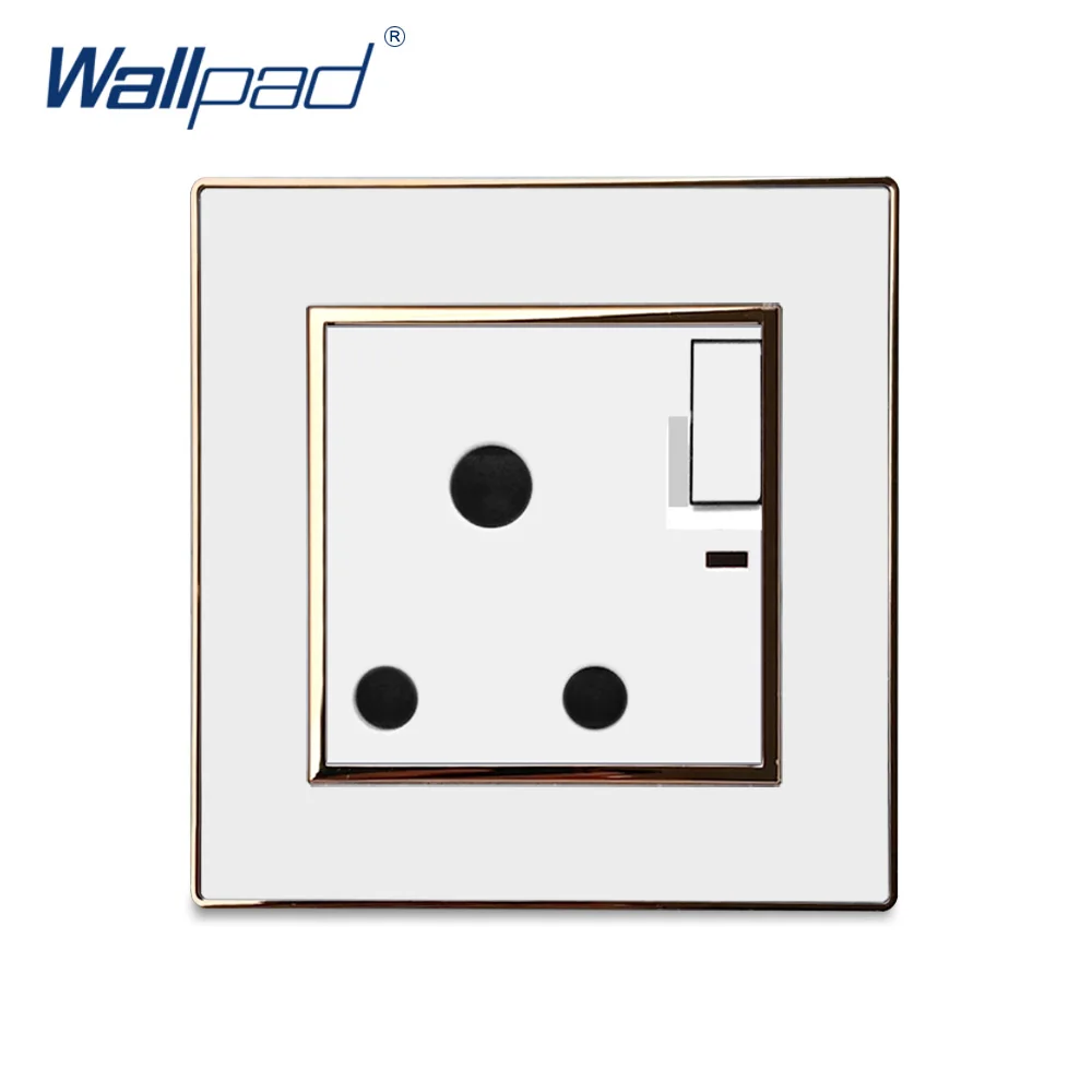 Розетка акриловая настенная 3 контакта 15 А 110 250 В переменного тока|socket with switch|socket