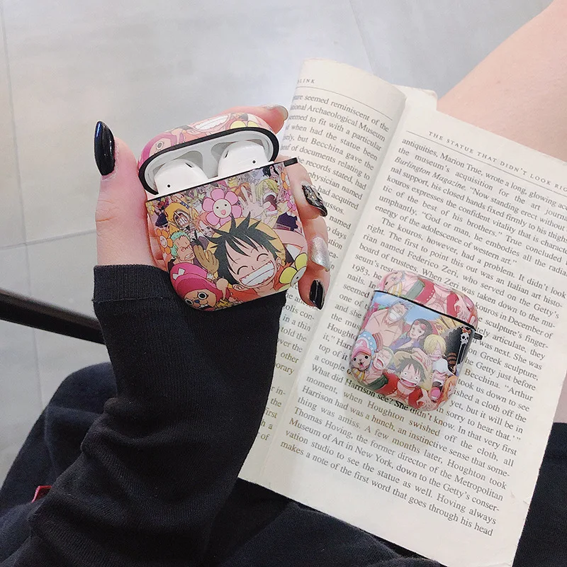 Цельный матовый мягкий чехол для Apple Airpods 1, 2, чехол для наушников с милым рисунком, защита Bluetooth, Coquee