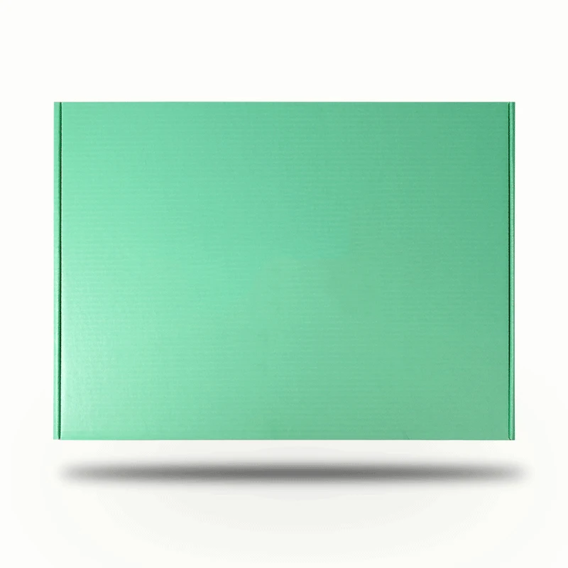 10 шт/коробка крафт цвет посылка маленькая Подарочная коробка пустой 3-слойная Гофрированная коробка могут быть выполнены по индивидуальному заказу Размер И Напечатанным логотипом - Цвет: green