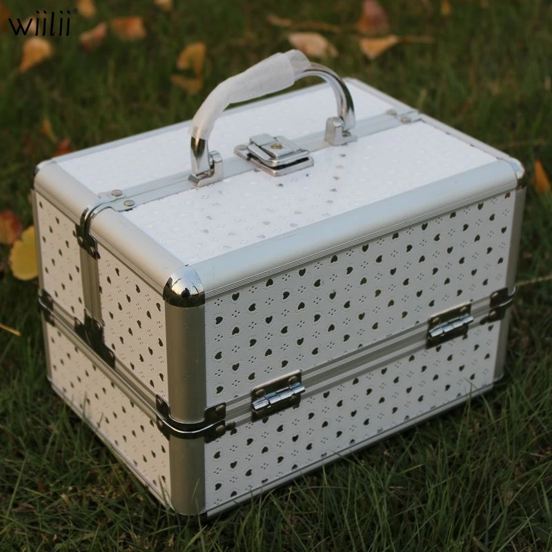  Metal Cosmetic Case Make Up Storage Box Cute Organizer Jewelry Box Women Organizer for Cosmetics Ma