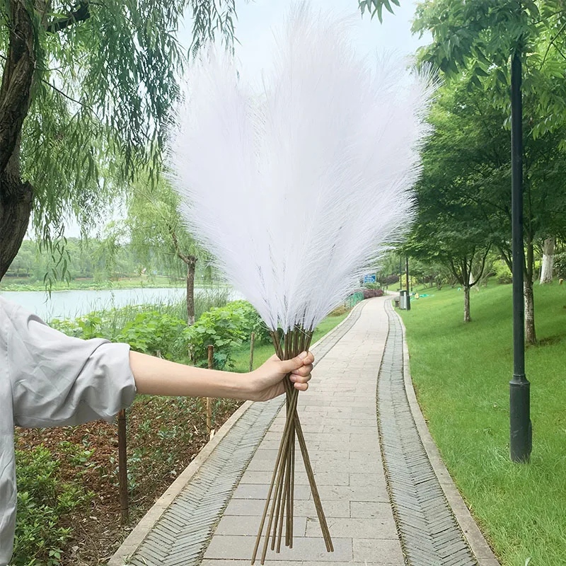 5Pcs 100/70cm Artificial Pampas Grass Bouquet New Year Holiday Wedding Party Home Decoration Plant Simulation Dried Flower Reed 5Pcs 100/70cm Artificial Pampas Grass Bouquet New Year Holiday Wedding Party Home Decoration Plant Simulation Dried Flower Reed