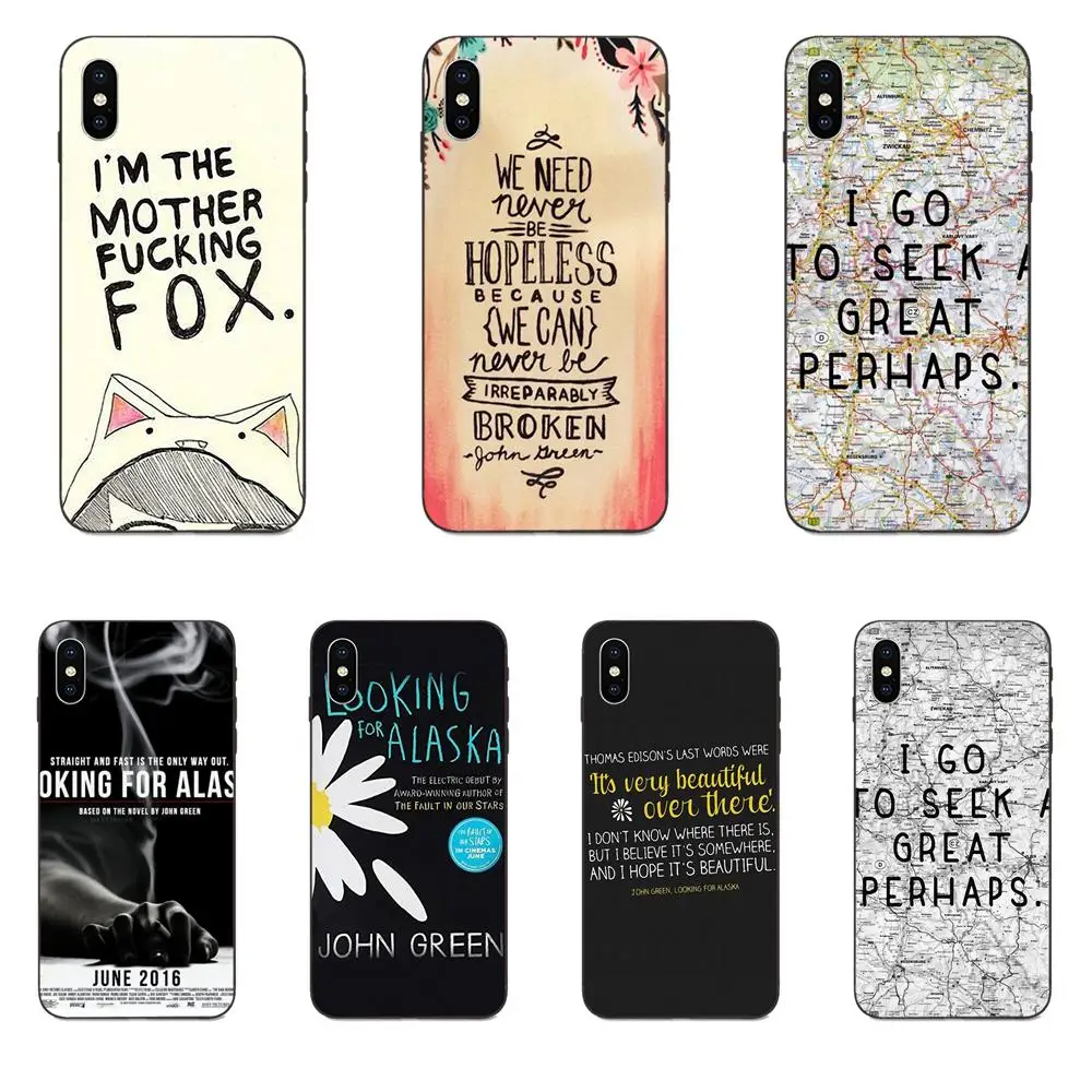

Looking For Alaska For Apple iPhone 4 4S 5 5S SE 6 6S 7 8 Plus X XS Max XR Soft Silicone TPU Black Coque Case Capa