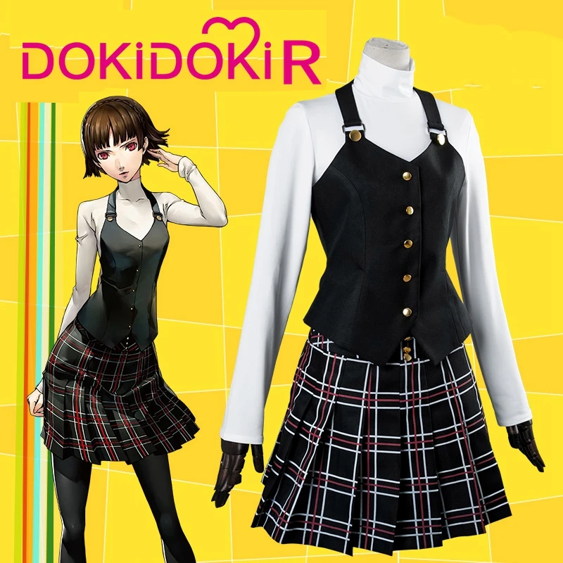 DokiDoki R Game Persona 5 Женский костюм для косплея Makoto Niijima униформа| |