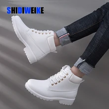 Зимние ботинки; женская обувь; коллекция года; теплые плюшевые кроссовки на меху; женские зимние ботинки; женские ботильоны на шнуровке; зимняя обувь; женская обувь; botas mujer