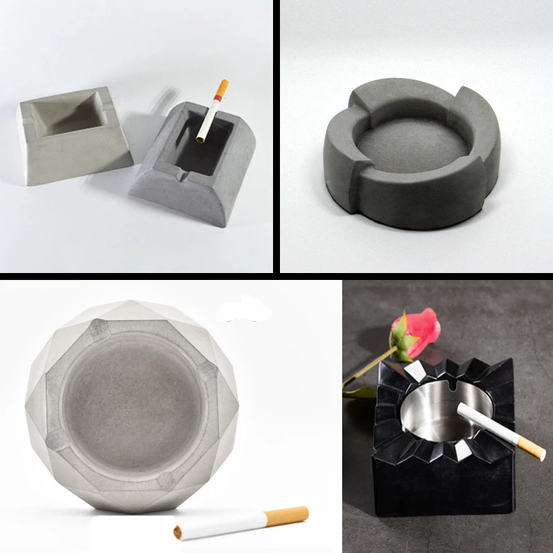 Бетонная пепельница силиконовая форма креативные подарки домашний интерьер декоративная цементная форма