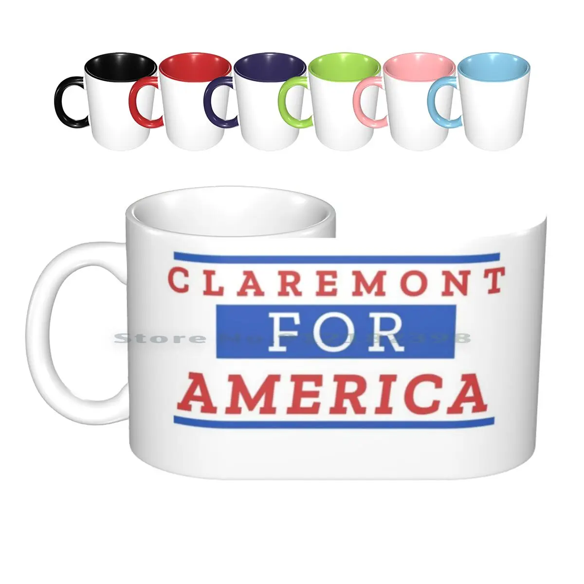 Керамические кружки Claremont для Америки кофейные чашки кружка молока и чая красный