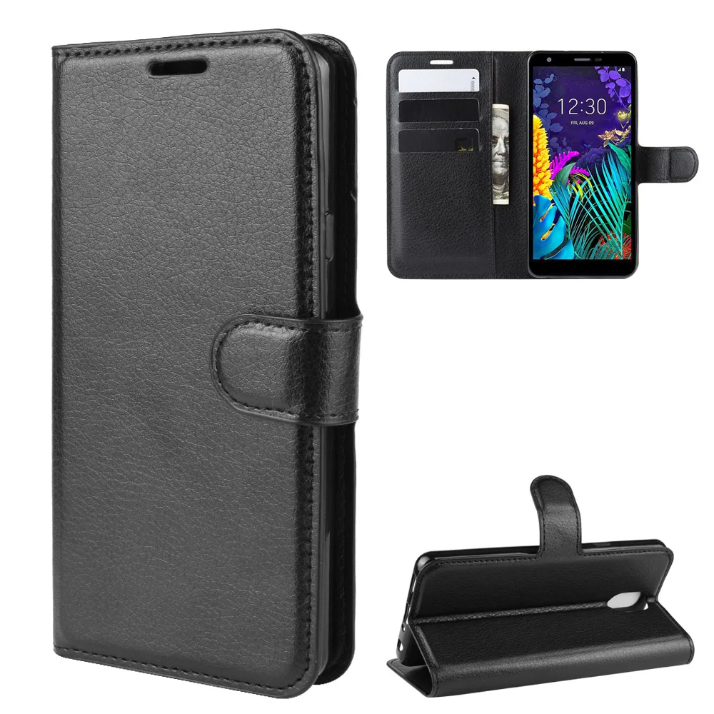 For LG K30 2019 Case Flip Leather Wallet Card Holder Phone Coque Black K 30 (2019) Cover Shockproof Stand | Мобильные телефоны и