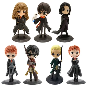 

QPosket Malfoy Potter Snape Hermione Ron Newt Action Figure Toy Doll Gift for Christmas