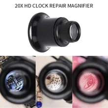 20x joalheiro relógio lupa ferramenta lupa monocular lupa lente preto portátil olho lupa len kit de reparo