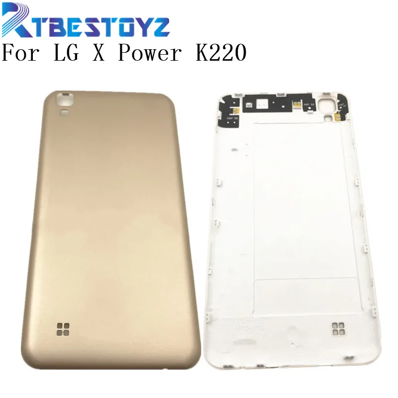 5,3 дюйма Задняя крышка батареи для LG X power K220DS K220 Задняя крышка батареи чехол задняя дверь с логотипом