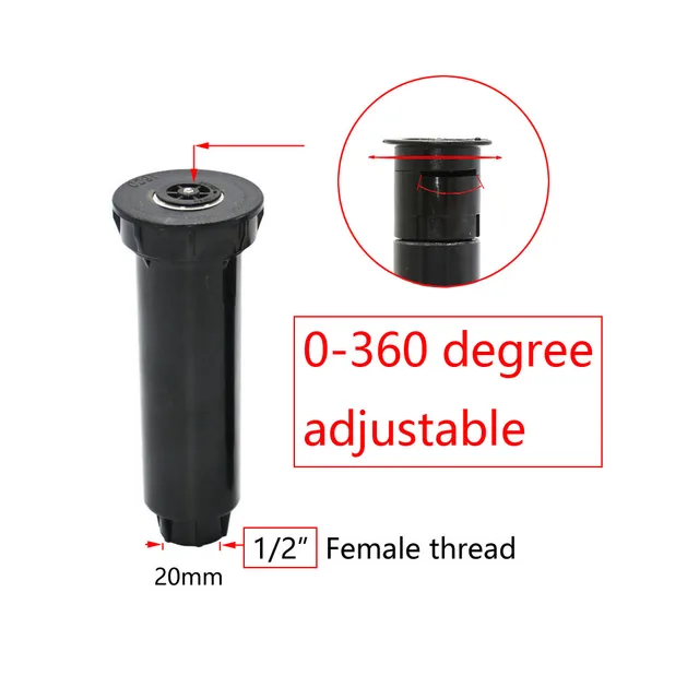 Kerti Gyep Felbukkanó Sprinkler 90/180/360 Fokos Öntöző Farm Refrakciós Fúvóka Öntözéshez És - Image 5