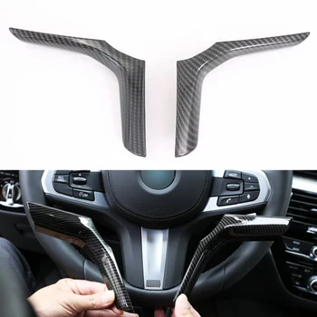 

Car Interior Decoration Carbon Fiber Steering Wheel Decoration Strip Frame Cover Trim Sticker for BMW M3 accessories