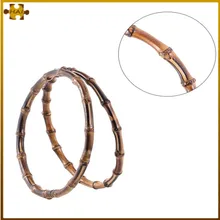 2PCS 13cm/15cm O Shape DIY Women Bags Handles Purse Handcrafted Bamboo Imitation Natural Round Bamboo Handle Bags Accessories