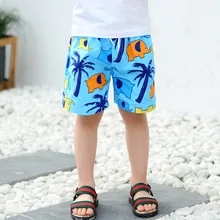 Детские брюки детские летние пляжные шорты из чистого хлопка с рисунком для мальчиков воздухопроницаемые штаны Одинаковая одежда для родителей и детей Cr