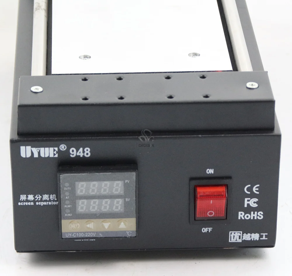 

2PCS UYUE 948 7 inch Black Metal Touch Glass Panel Screen Separator for Mobilephone LCD hand tool Repair Split Machine