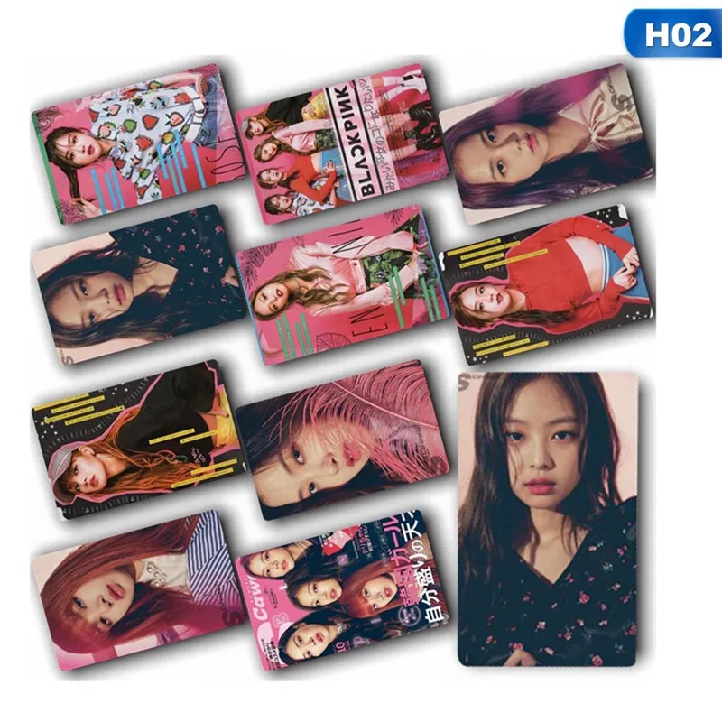 10 шт./компл. KPOP BLACKPINK альбом самодельная бумага Lomo карта фото карта стикер с изображением HD фотостудии вентиляторы