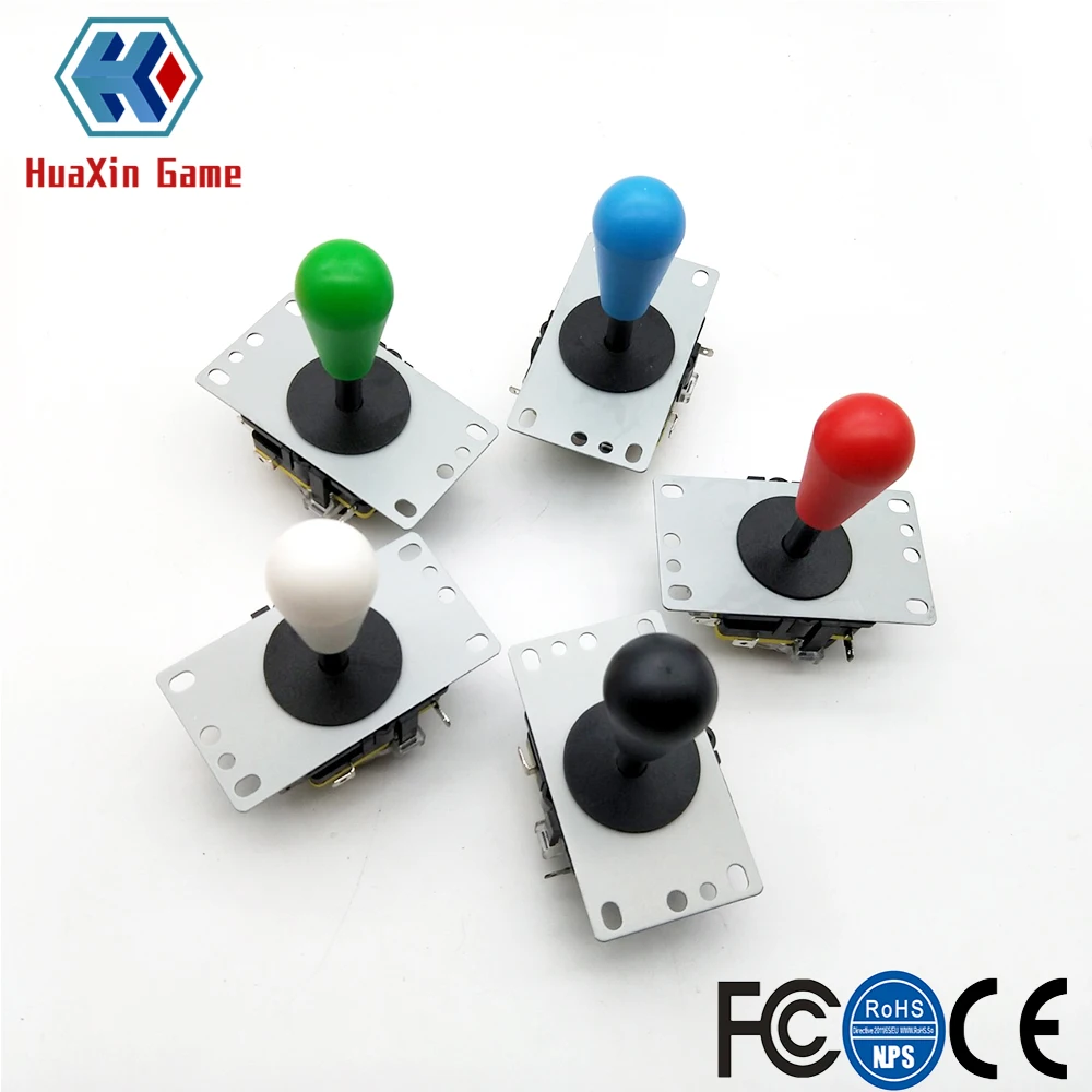 2 PCS Copy Sanwa 8Way Joystick With Micro Switch For DIY Arcade Game Machine High Quality Multi Color Red Green Blue White Black