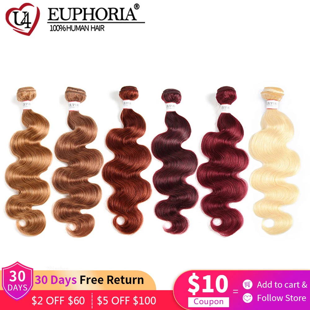 Good Deal Remy Body-Wave Euphoria Bundles Weaving Blonde Color Ombre Brazilian 100%Human-Hair Deal jaO88wEj