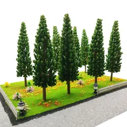 Modelo a escala 1:87, paisaje de árbol de secuoia, tren en miniatura, diseño de ferrocarril, perspectiva de paisaje, ventana Diy, decoración de Navidad