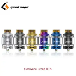 Большая распродажа аромат RTA Geekvape Creed RTA с 3 сменные воздуха 6,5 мл ёмкость поддержка один и двойной катушки vs Zeus RTA