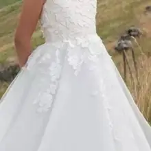 Белые Платья с цветочным узором для девочек