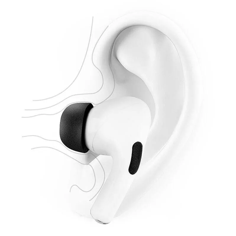 Nuevo más barato! Cubierta de silicona suave para auriculares Airpods Pro ,  Airpods 3, tamaño S/M/L, negro/blanco, 3 pares - AliExpress