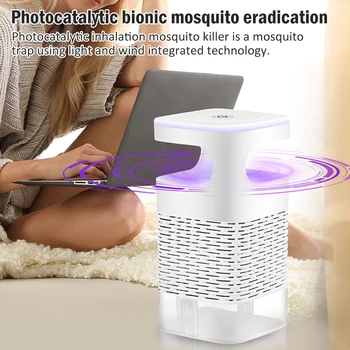 

USB Electric Mosquito Killer Lamp Photocatalysis Mute LED Bug Zapper Insect Trap For Home Office Outdoors