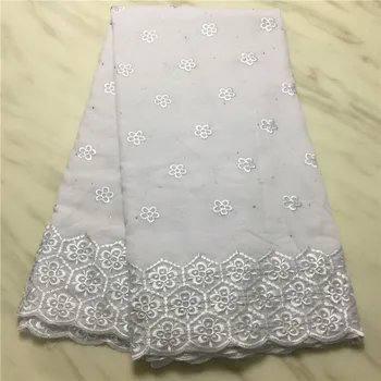 

2019 Latest African Dry Lace Fabric High Quality Cotton Laces Fabrics Embroidery Lace Swiss Voile Laces In Switzerland pl66-518