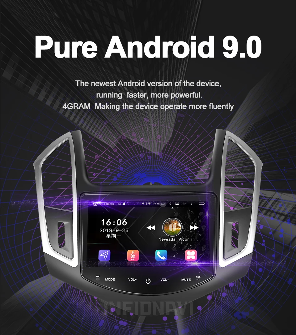 4G ram android 9,0 автомобильный dvd для Chevrolet Cruze 2013 gps навигация Радио Видео Стерео Мультимедиа Плеер ips экран