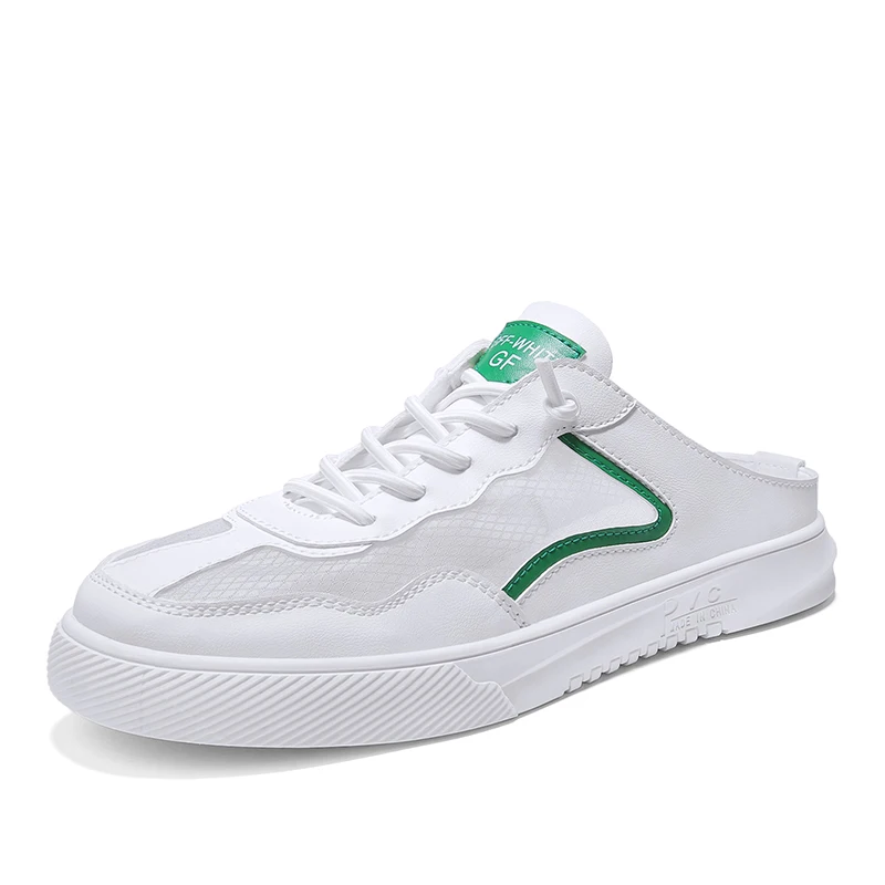 

New Summer Men Slippers Beach PVC Sandals Transparent White Open Non-Slip Zapatos Hombre High Quality Casual Slippers
