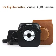 Vintage PULeather para Fuji cuadrado funda bolsa para Fujifilm Instax cuadrado sq10cámara Cámara videocámara para exterior caliente # G20