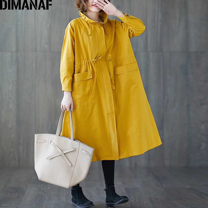 incredible DIMANAF Women Jackets Coats Plus Size Autumn Big Size Cardigan Female Loose Outerwear Long Sleeve P