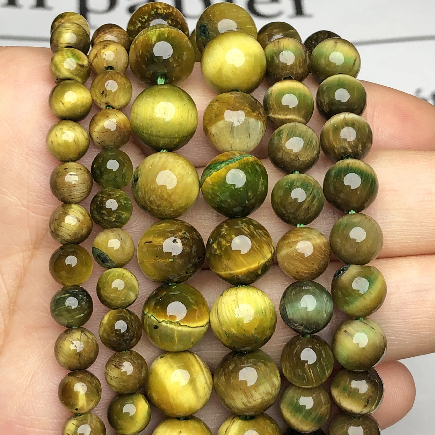 Beadia BEADIA Natural Yellow Tiger Eye Spacer Beads caps Loose Semi  gemstone for Beading Jewelry Making 6mmx3mm 38cm