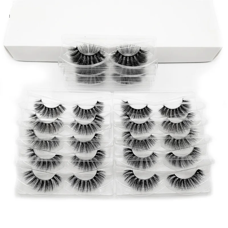 

15mm Lashes Wholesale 3D Mink Eyelashes 10 Styles High Quality Natural Long Fluffy Eyelash Extensions Soft Mink eyelashes